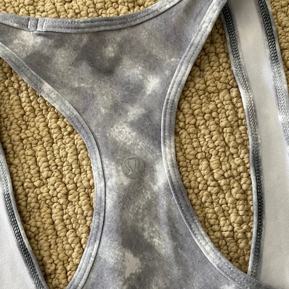 Lululemon cool racerback tank grey chevron - Picture 7 of 9